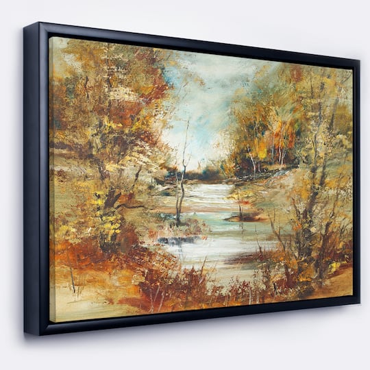Designart - Brown River in Forest